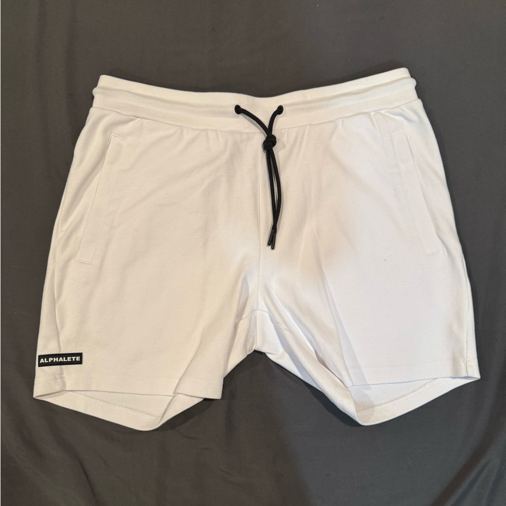 Alphalete Men's Identity Shorts - White